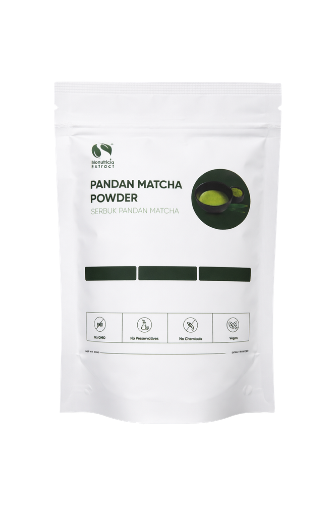 Front of Bionutricia Pandan Matcha Powder pouch